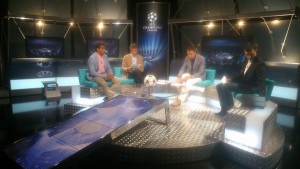 En el programa Zona Champions de TV3 analizando la jornada de Champions League